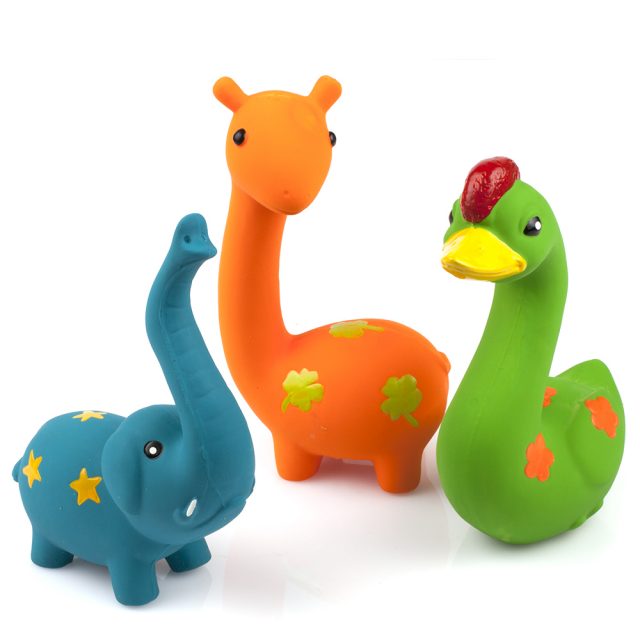 Latexové psí hračky Squeaky Toys
