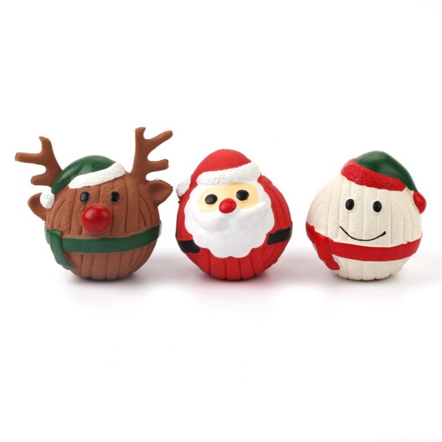 Christmas Snowman Latex Dog Toy in Assorted Color