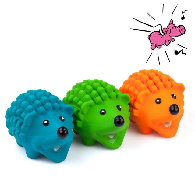 Cube Squeeze Grunting Sound Dog Toy Play