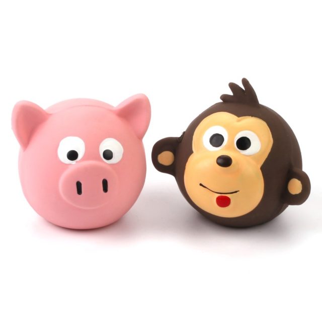 Squeaky Latex Puppy Toy Funny Animal Sets