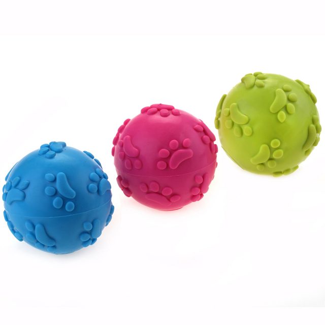 Dog Supply TPR Rubber Toy Squeaky Ball