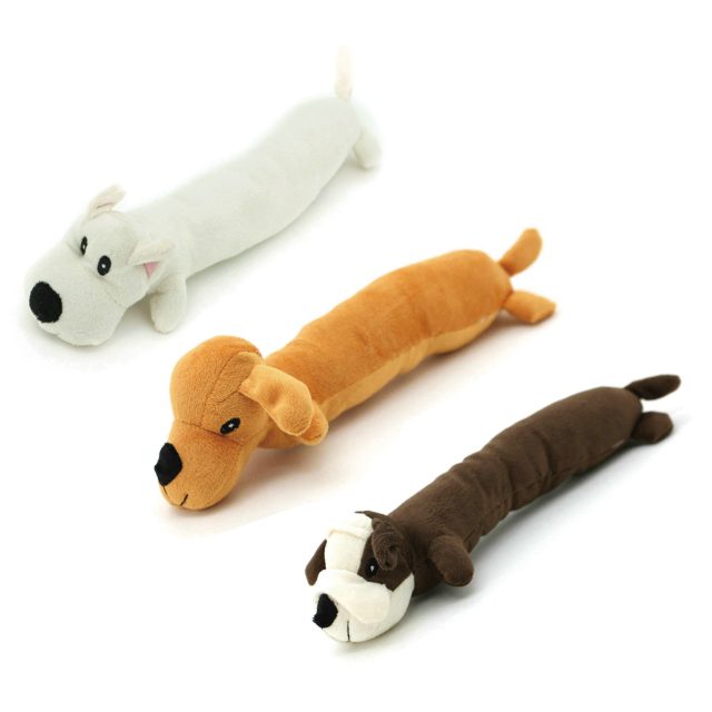 Plush Dog Toys with Squeak Playing