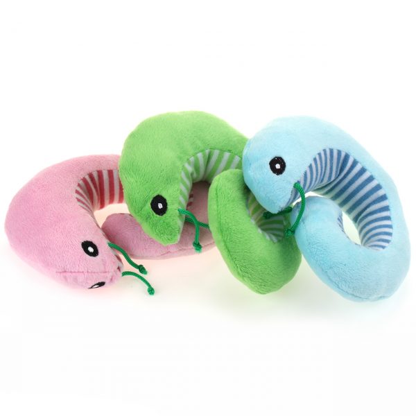 Cartoon Plush Dog Toys with Squeak Playing