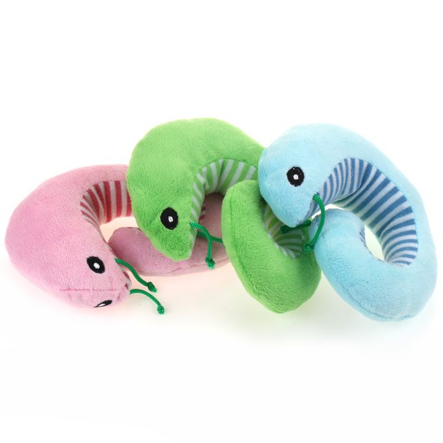 Cartoon Plush Dog Toys with Squeak Playing