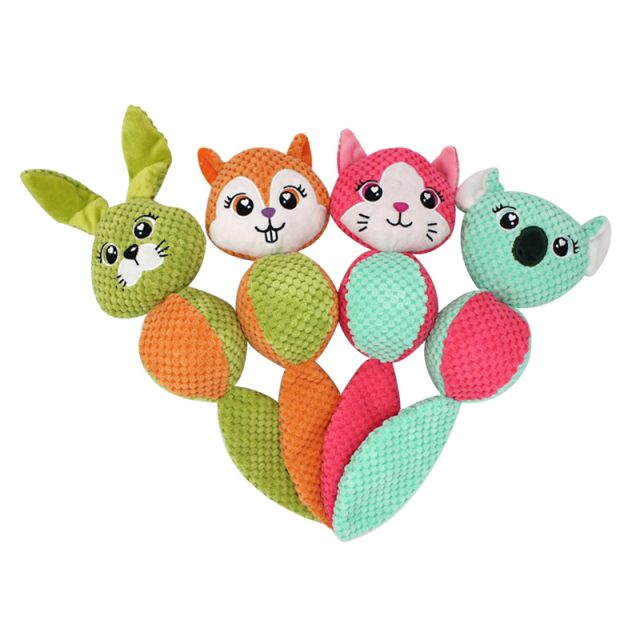 Cute Plush Dog Toys with Squeak Playing