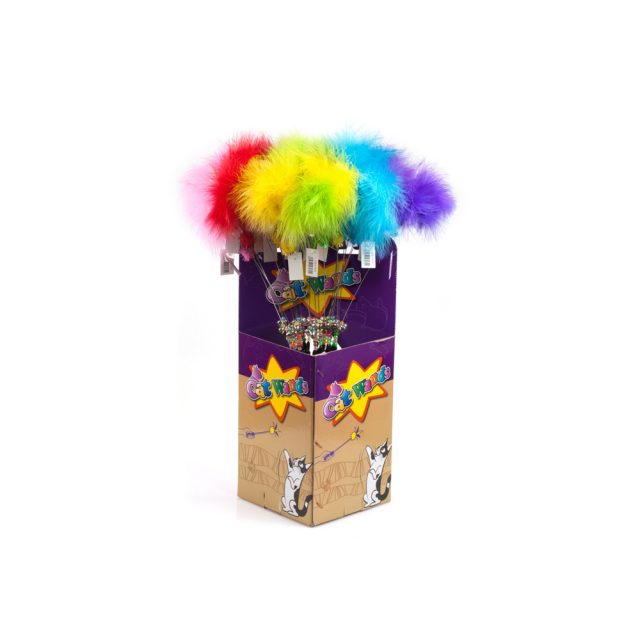 Cat wand in PDQ box package 24pcs per box