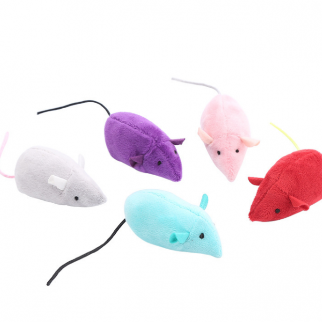 WONPET Cat Cotton Toys Mice Pet Supply with Catnip