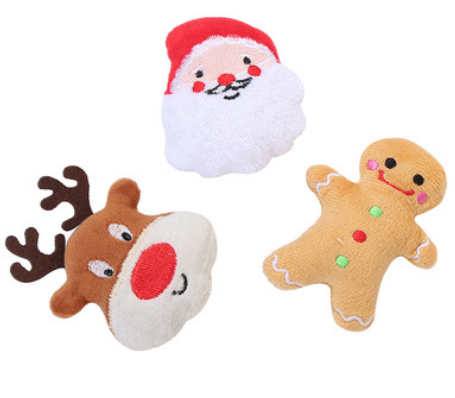 WONPET Cat Cotton Toys Vánoční hračky Santa