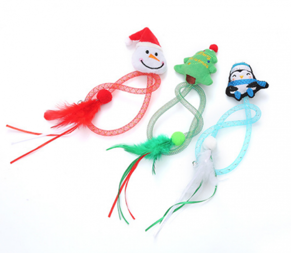 WONPET Christmas Cat Toy Funny Bouncing Toy Indoor Toy