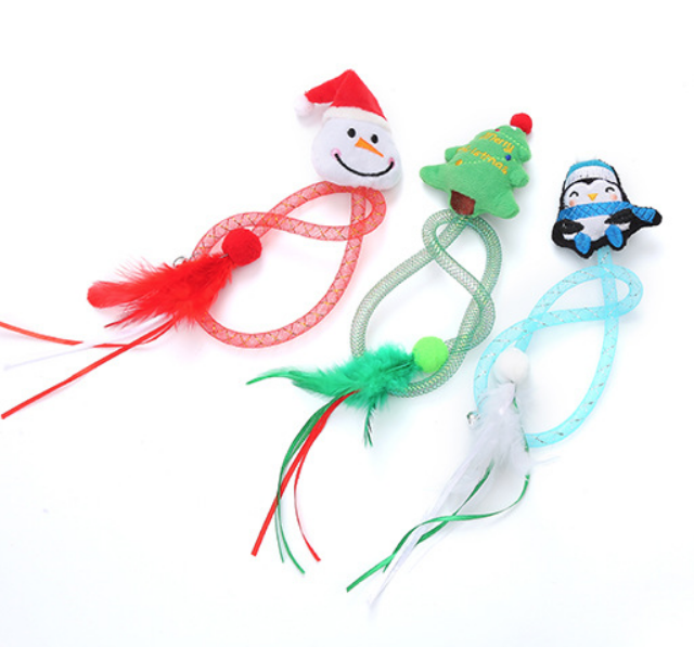 WONPET Christmas Cat Toy Funny Bouncing Toy Indoor Toy