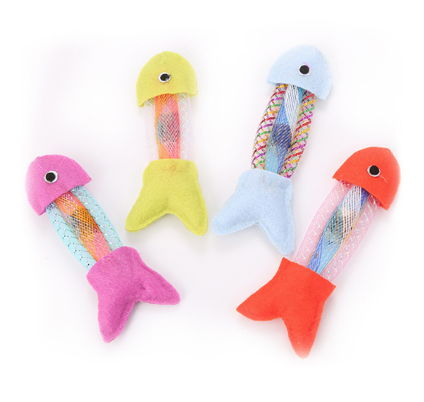 WONPET Cat Toy Funny Fish Shape Toy Indoor Toy
