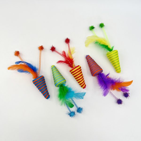 Cat Supply Cat Toy Feather Cat Balls Quiet Play