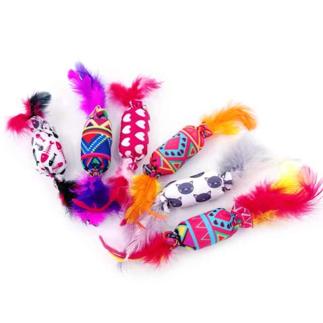 Jucării din bumbac pentru pisici WONPET cu catnip