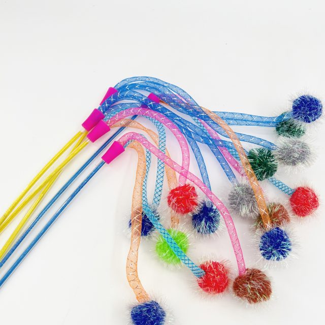 Cat Supply Cat Bouncing Balls Cat Wand Cat Stick