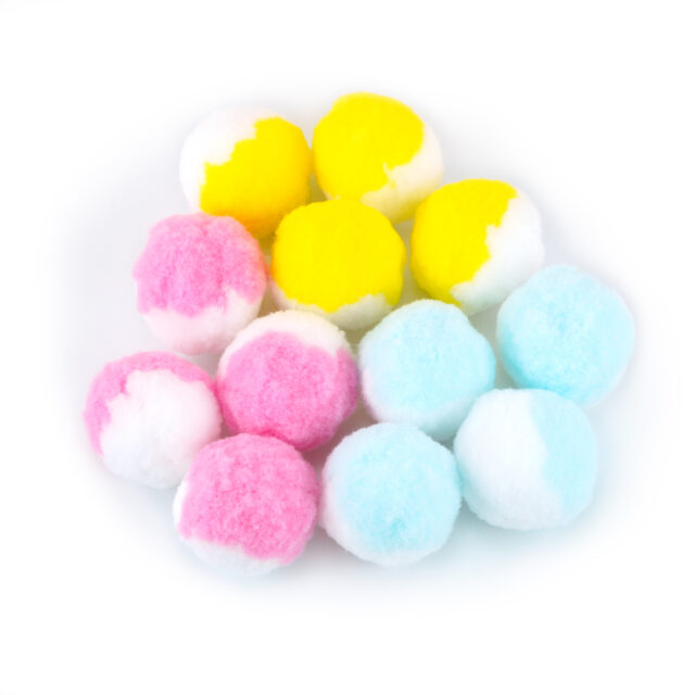Jucării pisicii Ball cu bile colorate din bumbac Bell