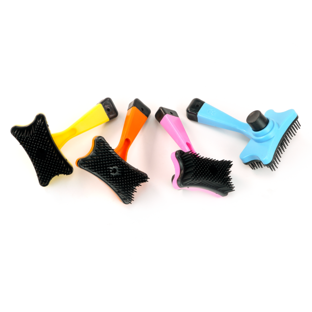 Pet Plastic Brush Dog Grooming Brush pro použití u psů