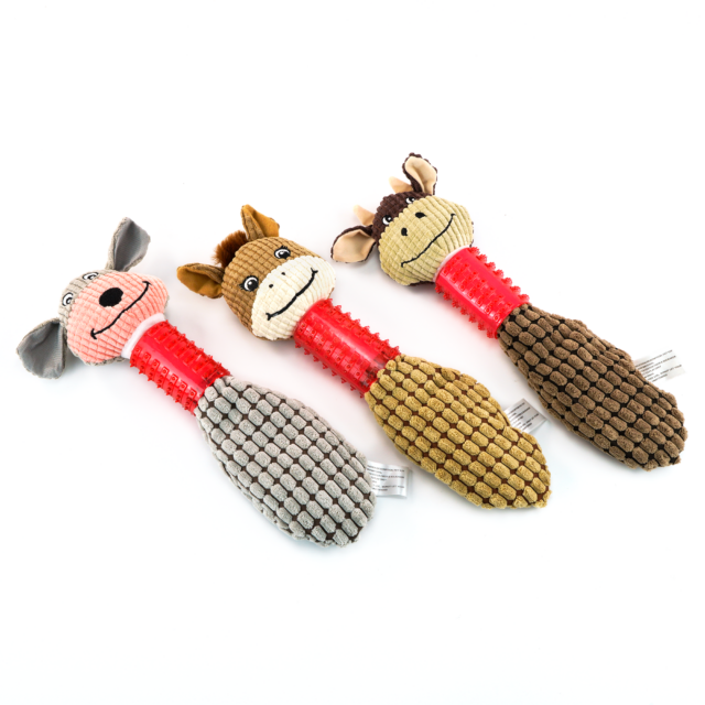 Plush Dog Toys with TPR