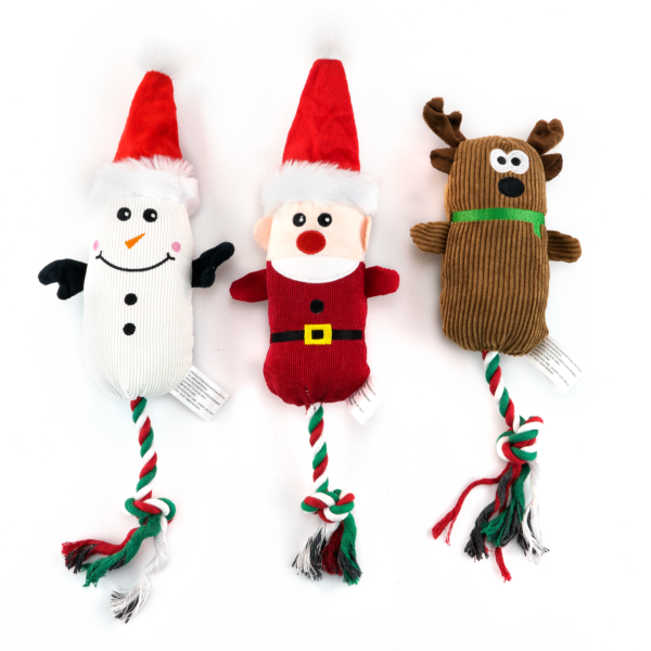 Plush Dog Toys with Rope