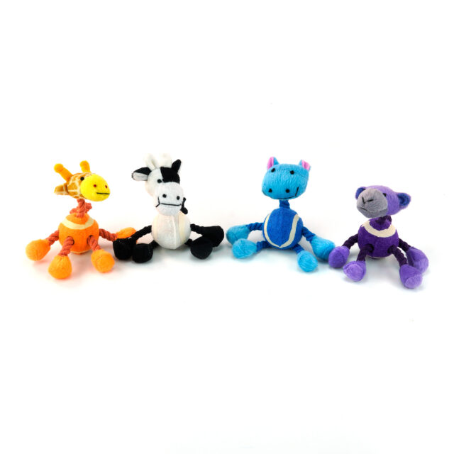 Plush Dog Toys with Rope