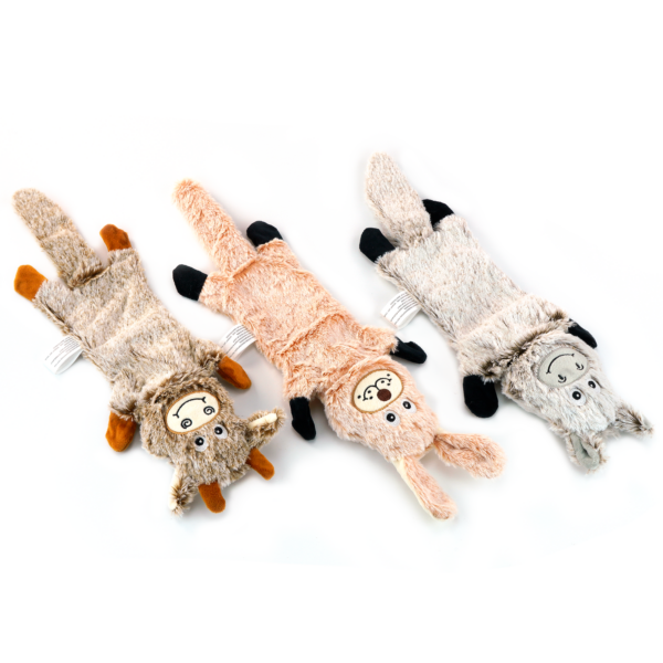 Plush Dog Toys with Crackle Sound