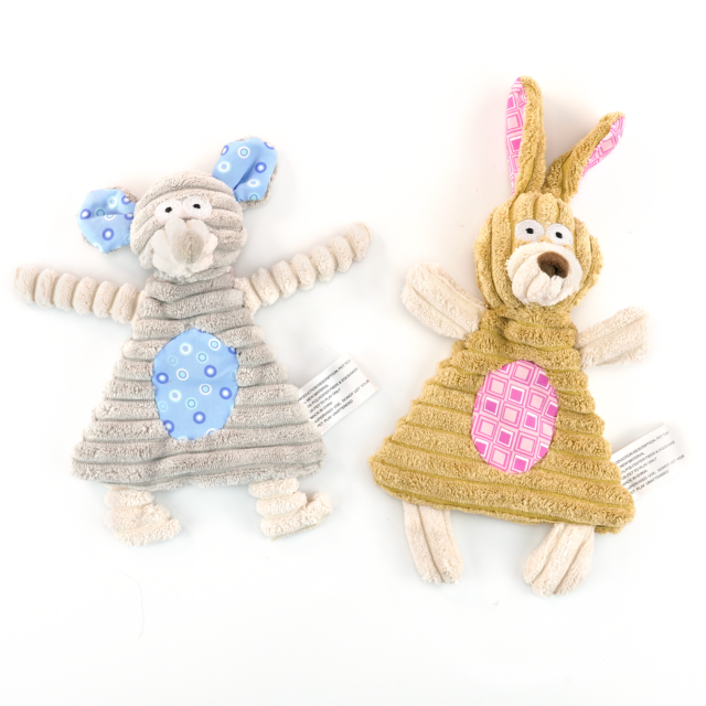 Plush Dog Toys with Crackle Sound