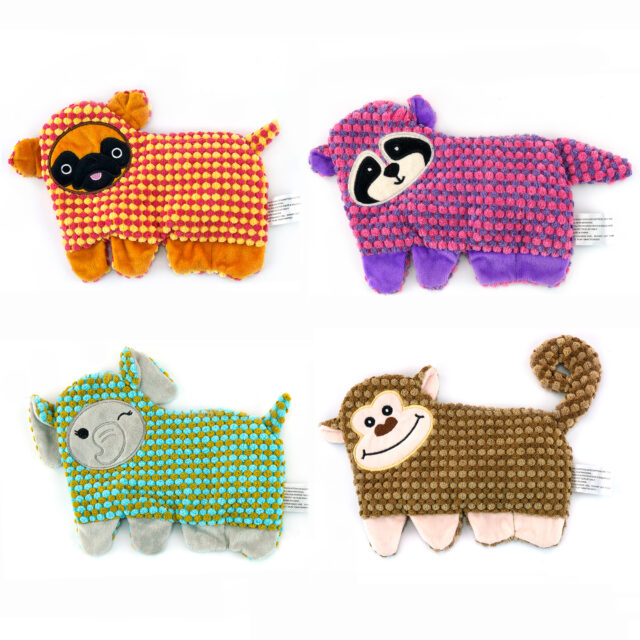 Plush Dog Toys with Crackle Sound