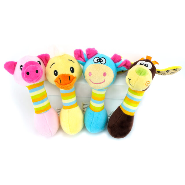 Plush Dog Toys with Crackle Sound