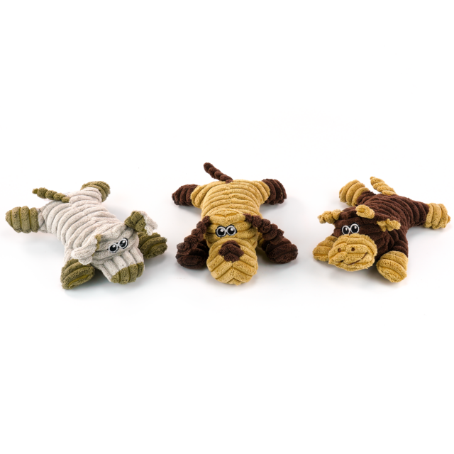 Plush Dog Toys with Crackle Sound