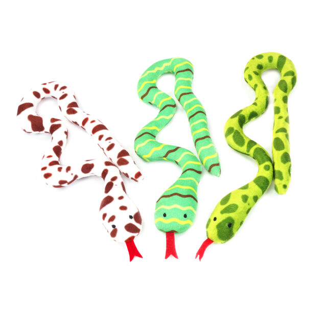 Cat Toys in Snake Shape with Squeaky