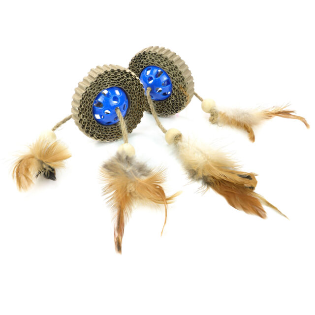 Macskaellátási macskajáték színes golyó